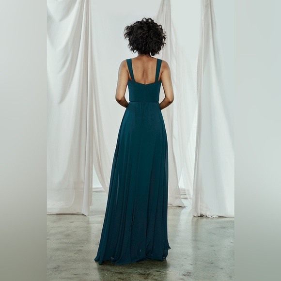 NWT Burgundy Amsale “Alexis” Bridesmaid Dress - Picture 3 of 6